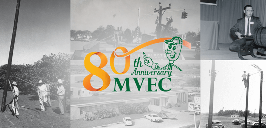 80th anniversary collage of Magic Valley Electric Cooperation